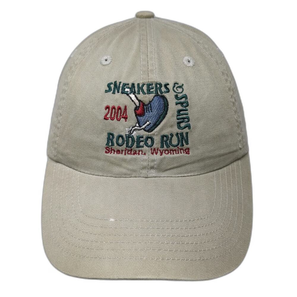 Port Authority Baseball Cap Beige One Size 2004 Rodeo Run Sheridan Wyoming Hat